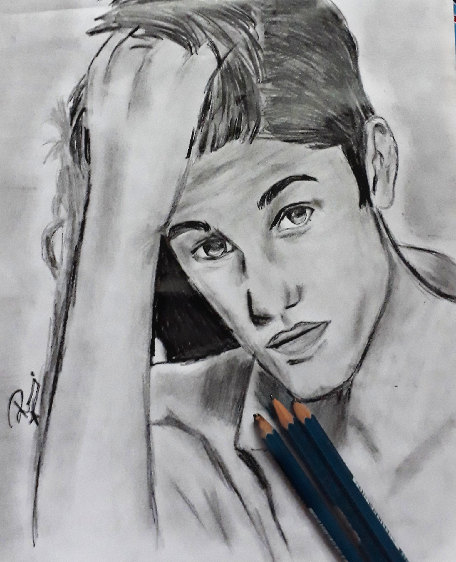 Justin Bieber Pencil Drawing